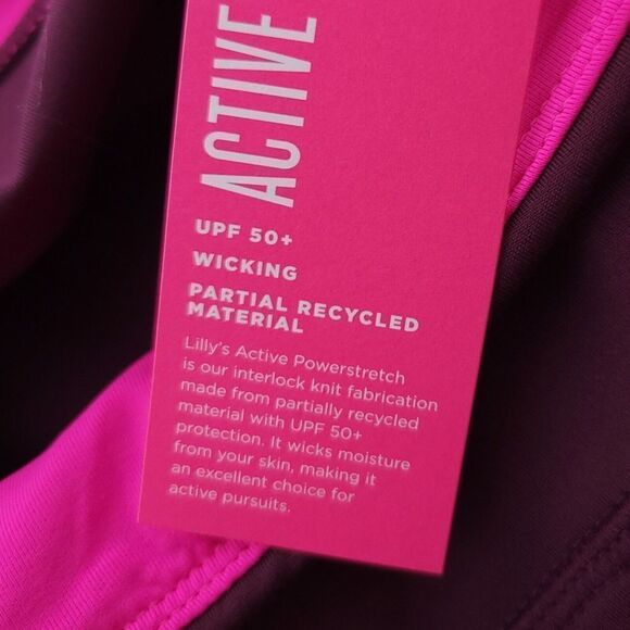 Lilly Pulitzer Luxletic Weekender High Rise Cherry UPF 50 Wicking Legging 2XL - Picture 11 of 13